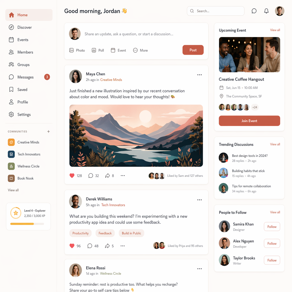 Rebels app UX flows