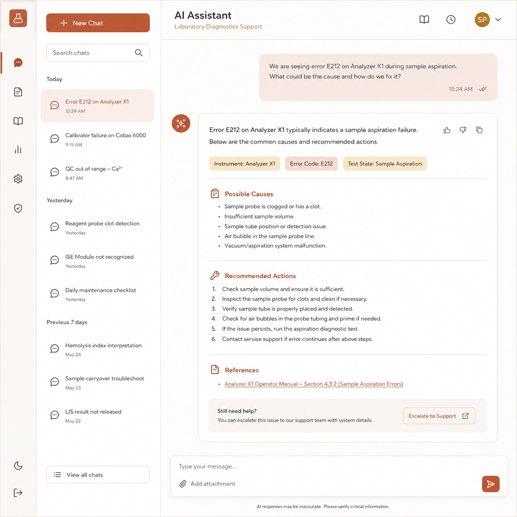 Roche AI assistant interface